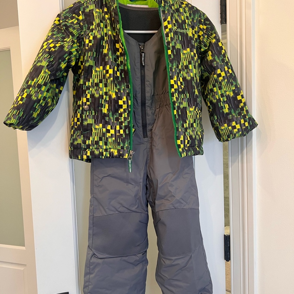 Columbia Colorful Pixel Pattern Snowsuit